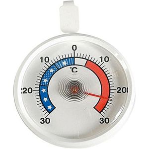 TFA Dostmann Koelkast/diepvriesthermometer wit Ø7,2cm wit Kunststof TFA Dostmann Keukenthermometer (10.0000cm x cm)