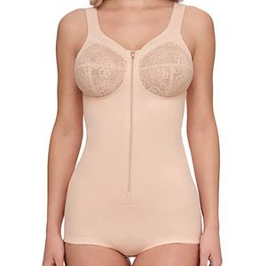 Susa Dames gevormde body, beige (huid 010), 125D