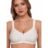 SUSA Damesbeha met beugel ""Catania"", spacer-beha met cups van zacht spacer-materiaal, voorgevormde beha met ideaal ademend vermogen en hoge stabiliteit, wit, 80B