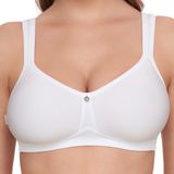 SUSA Damesbeha met beugel ""Catania"", spacer-beha met cups van zacht spacer-materiaal, voorgevormde beha met ideaal ademend vermogen en hoge stabiliteit, wit, 80B