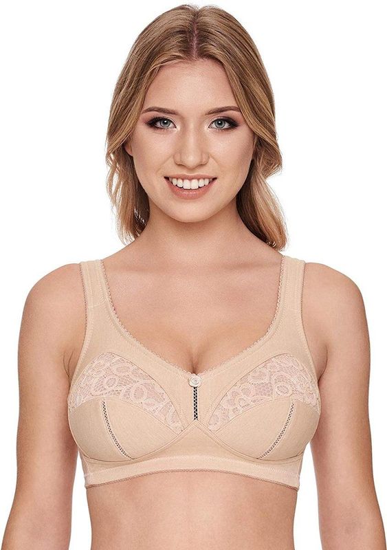 Bralette - Ivoor - 60% Katoen 35% Polyamide 5% Elastaan