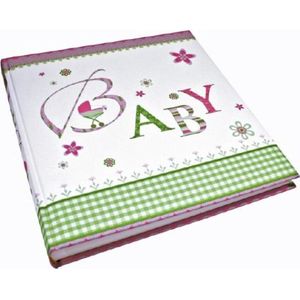 Gouden boek set Babyalbum 30x31 cm Lovely roze