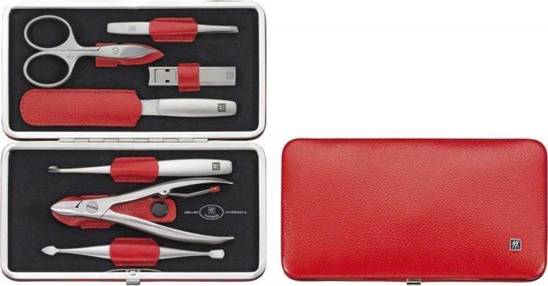 Zwilling - Twinox Red - Manicure Set - Rood - 7 Stuks - Manicure en Nagelvijlen