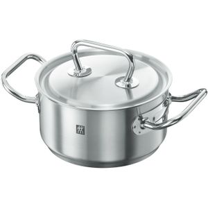 ZWILLING Twin Classic braadpan met deksel, 16 cm, 1,5 l, geschikt voor inductie, roestvrij staal
