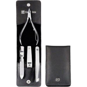Zwilling - Lederen Zakkoffer - Manicureset - 4 Stukken - Roestvrij Staal