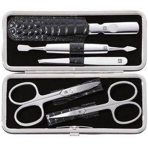 Classic - 5-delige Manicure- en Pedicureset - Zwart - Roestvrij Staal