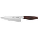 MIYABI Gyutoh Kochmesser, Stahl, 160 mm, silber / braun, 37,5 x 7,7 x 2,9 cm MIYABI 6000 MCT Gyutoh: Kochmesser zum Schneiden von Fleisch oder zur Zubereitung von großem Gemüse. Beidseitig abgezogene Klinge. (34073-161-0)