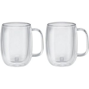 Zwilling Sorrento Dubbelwandig Koffieglas - Met oor - 355ml - 2 stuks