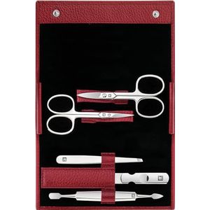 ZWILLING Beauty - Maniküre Pediküre Set 5tlg. mit Nagelschere, Leder, Rot Hand- & Nagelpflegesets 1 ct (92 € / 1 ct)