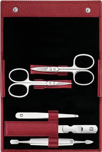 ZWILLING - Nagelverzorgingsset - Rood - Leren Etui - 5-Delig