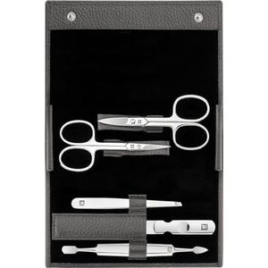 ZWILLING - Nagelverzorgingsset - 5-delig - Antraciet - Rundleer