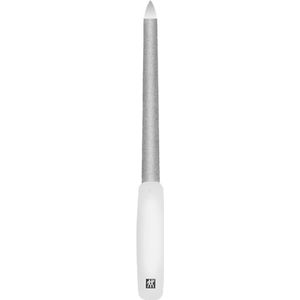 ZWILLING Nagelvormvijl (saffiercoating, gepolijste vijlpunt, ergonomische vorm, grove en fijnkorrelige vijloppervlakken), wit, 160 mm