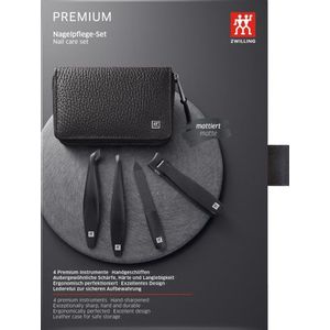 Zwilling - Premium Black - Manicure Set - Zwart - 4 Stuks