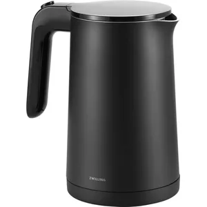 Waterkoker - Aigi Abely - LED Verlichting - Theefilter - 1 Liter - 2200 Watt - RVS/Glas - Zwart
