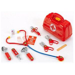 Klein Trapezium Dokterskoffer 10-delig Rood 24,5 Cm