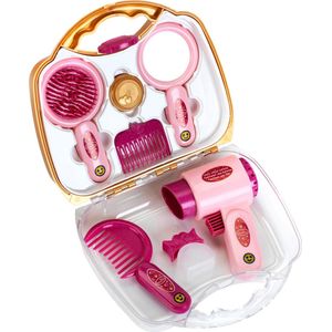 Klein Princess Coralie speelset föhn roze/goud - Speelgoed Met veel accessoires