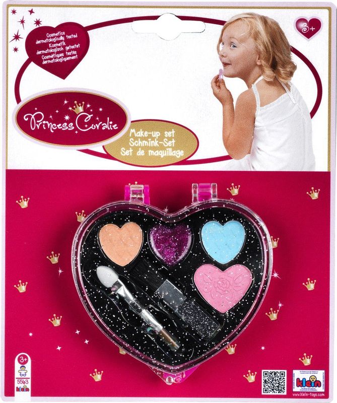 Klein Toys - Princess Coralie - Make-uphart - Zwart Roze - Oogschaduw Blush en Lipgloss