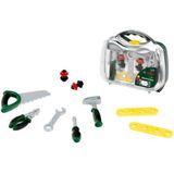 Klein Toys Bosch gereedschapskoffer - zaag, hamer, tang, moersleutel, schroevendraaier - incl. bijpassende accessoires - groen geel