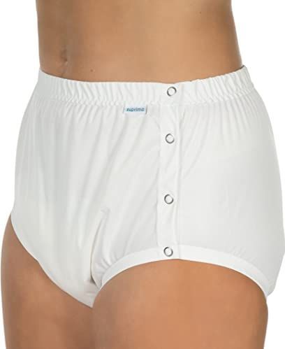 Slip - Hoge Taille - Wit - 100% Polyester - Voor Incontinentieverband