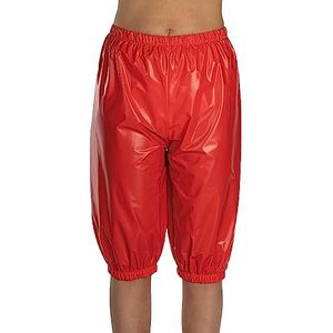 Suprima 9603 PVC Unisex Wasbaar Knielengte Broek Small Rood