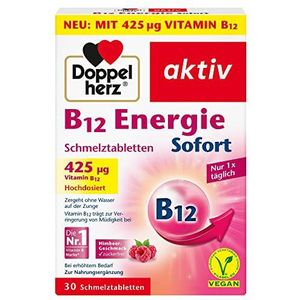 Vitamine B12 Instant Energie Vegan 425 µg - 30 hooggedoseerde smelttabletten - ter vermindering van vermoeidheid - Doppelherz