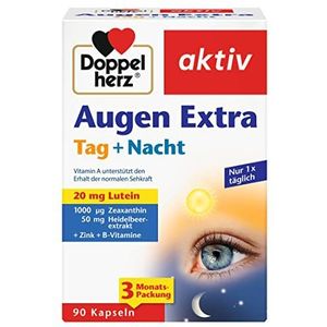 Dubbel hart actieve ogen extra dag + nacht - 3-pack (3 x 90 capsules)