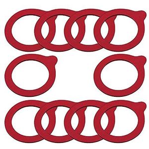 Viva Haushaltswaren 10 stuks wekringen / rubberen ringen / 65 x 90 mm / voor glazen stofzuiger 0,25 l met beugelsluiting 1 l