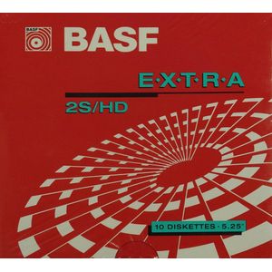 BASF High Density 5,25"" IBM Formatted Diskettes 10 Pack DS HD Floppy Diskettes