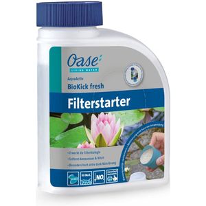 OASE 43145 AquaActiv BioKick Fresh 500 ml voor 10.000 l - filterbacteriën/starterbacteriën voor vijver, visvijver, tuinvijver, zwemvijver