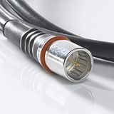 WISI - Modem-aansluitkabel DS 50 U 0500 - Zwart - 5 m - Drievoudig Afgeschermd