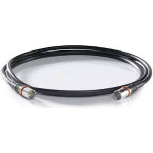 WISI - Modem-aansluitkabel DS 50 U 0500 - Zwart - 5 m - Drievoudig Afgeschermd