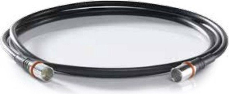 WISI - Modem-aansluitkabel DS 50 U 0500 - Zwart - 5 m - Drievoudig Afgeschermd