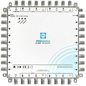 WISI PROSWITCH Multischakelaar DY0916 9in16 Cascade/Stand alone TERR. passief (Multischakelaar), Satelliet accessoires, Wit