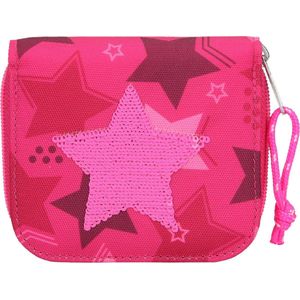 TOPModel portemonnee met wrijfpailetten Star roze