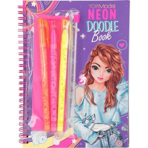 Depesche - TOPModel Neon Doodle Kleurboek met Neon Stiften