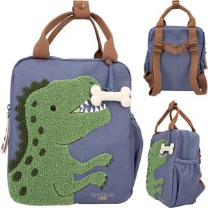 Depesche - Dino World kleine rugzak - DINO MINI - blauw