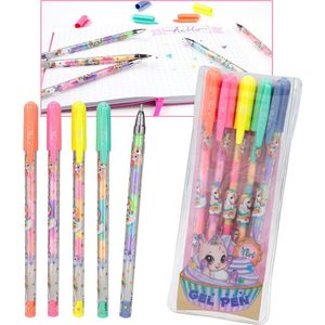 Depesche, zz3_ARCHIV_Pen_to_pen, Gelpen Set Regenboog Ylvi 5st (Veelkleurig, 5 x)