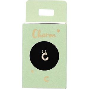 Depesche - Oorbelhanger - Motief 003 - Letter C - Verzilverd - Trendy Charm
