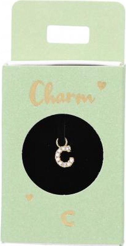 Depesche - Oorbelhanger - Motief 003 - Letter C - Verzilverd - Trendy Charm