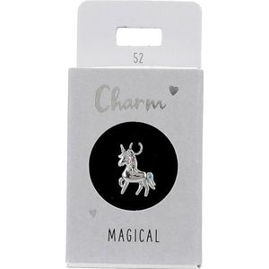 Depesche 11834-052 Eenhoorn bedel, verzilverde hanger voor kettingen, armbanden en oorbellen, ideaal als klein geschenk