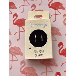 Depesche 11833-011 hoepel oorbellen, verzilverd, ideaal als klein geschenk