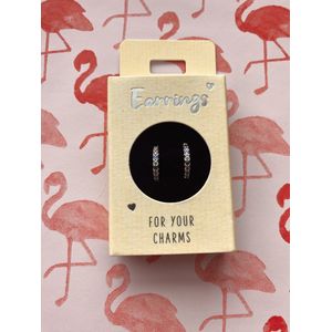 Depesche 11833-015 Hoepel oorbellen met kleurrijke stenen, verzilverd, ideaal als klein cadeautje