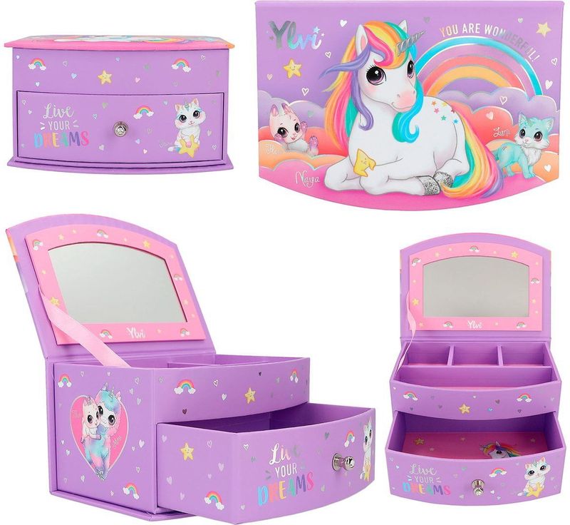 Depesche - Ylvi - Sieradendoosje - Paars - Klein