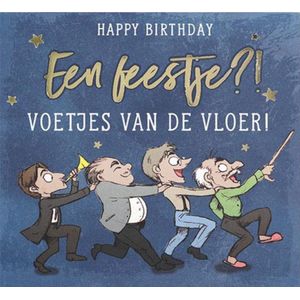 Depesche - Pop up muziekkaart met licht en de tekst ""Happy Birthday Een feestje?! Voetjes ..."" - mot. 024