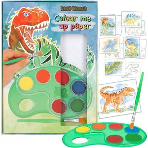 Depesche - Dino World Colour me paper up - kleurboek
