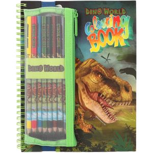 Dino World Kleurboek met Kleurpotloden