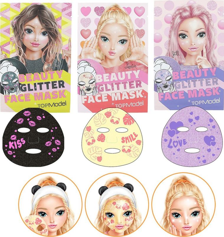 Depesche - TOPModel Sheetmasker - Glitter - 1 stuk