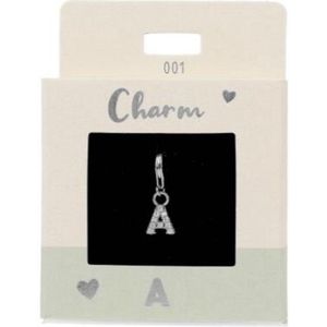 Depesche - 11785-001 Bedels - Hanger voor Kettingen - Letter A - Verzilverd