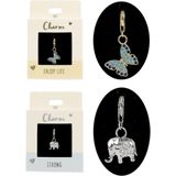 Depesche - 11785-002 Hanger - Letter A - Verguld - Bezet met Edelstenen