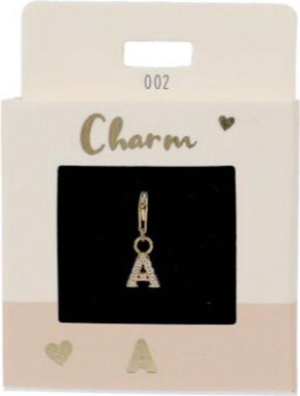 Depesche - 11785-002 Hanger - Letter A - Verguld - Bezet met Edelstenen